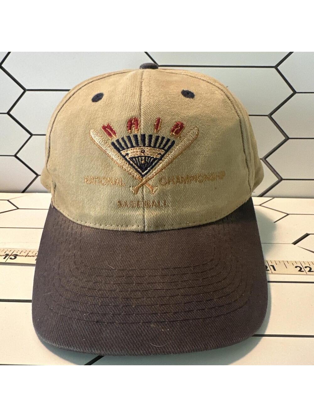 Toppers NAIA National Championship Baseball Embroidered Vintage Hat Cap